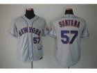 MLB Jerseys New York Mets #57 Johan Santana Grey