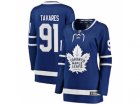 Women Toronto Maple Leafs #91 John Tavares Branded Blue Home Breakaway Stitched NHL Jersey
