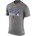 MLB Men's New York Mets Nike 2016 AC Legend Issu T-Shirt - Gray