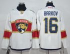 Men Florida Panthers #16 Aleksander Barkov White Road Stitched NHL Jersey
