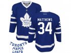 Youth NHL Toronto Maple Leafs #34 Auston Matthews Blue New Stitched Jersey