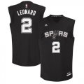 Spurs #2 Kawhi Leonard Black Fashion Replica Jersey