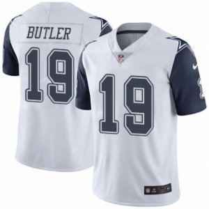 Mens Nike Dallas Cowboys #19 Brice Butler Limited White Rush NFL Jersey