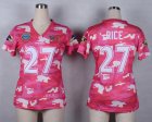 Nike Women Baltimore Ravens #27 Ray Rice Salute to Service New Pink Camo jerseys