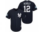 Mens New York Yankees #12 Chase Headley 2017 Spring Training Cool Base Stitched MLB Jersey