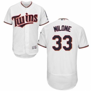 Men\'s Majestic Minnesota Twins #33 Justin Morneau White Flexbase Authentic Collection MLB Jersey