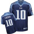 nfl Tennessee Titans #10 Jake Locker dk,blue