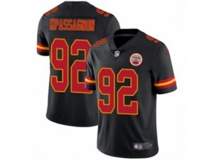 Nike Kansas City Chiefs #92 Tanoh Kpassagnon Limited Black Rush NFL Jersey