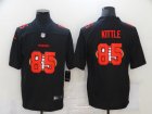 Nike 49ers #85 George Kittle Black Shadow Logo Limited Jersey