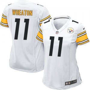 Women Nike Pittsburgh Steelers #11 Markus Wheaton white jerseys