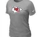 Women Kansas City Chiefs L.Grey T-Shirts