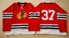 NHL Mitchell And Ness 1960-61 Chicago Blackhawks #37 Noname red Throwback jerseys