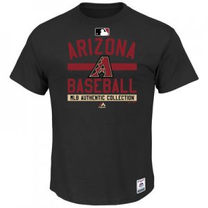 MLB Men\'s Arizona Diamondbacks Majestic Big & Tall Authentic Collection Property T-Shirt - Black