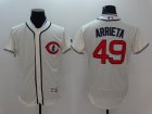 2016 Mens Chicage Cubs #49 Jake Arrieta 1929 Turn Back The Clock Flexbase Jersey