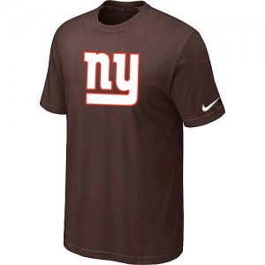 York Giants Sideline Legend Authentic Logo T-Shirt Brown