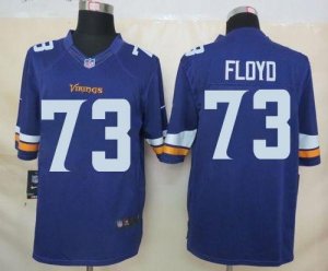 Nike Minnesota Vikings #73 Sharrif Floyd Purple Team Color Men\'s Stitched NFL Limited Jersey