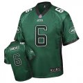 Nike New York Jets #6 Mark Sanchez Green Jersey(Elite Drift Fashion)