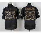 Nike jerseys seattle seahawks #25 sherman black[Elite gold lettering fashion]