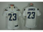 Nike Women San Diego Chargers 23 Jammer White Jerseys