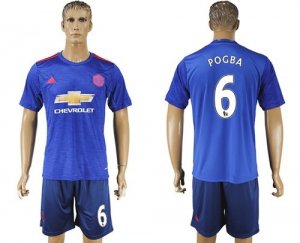 Manchester United #6 Pogba Away Soccer Club Jersey