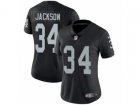 Women Nike Oakland Raiders #34 Bo Jackson Vapor Untouchable Limited Black Team Color NFL Jersey