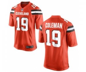 Men\'s Nike Cleveland Browns #19 Corey Coleman Game Orange Alternate NFL Jersey