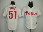 mlb philadelphia phillies #51 ruiz white[red strip]