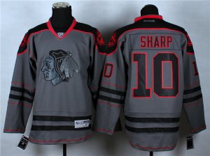 NHL chicago blackhawks #10 Patrick Sharp grey jerseys