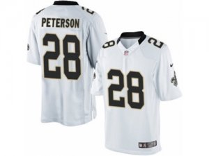 Mens Nike New Orleans Saints #28 Adrian Peterson Limited White NFL Jersey