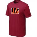 Cincinnati Bengals Sideline Legend Authentic Logo T-Shirt Red