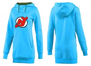 NHL Women New Jersey Devils Logo Pullover Hoodie 2