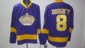 nhl los angeles kings #8 doughty purple