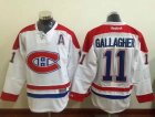 NHL Montreal Canadiens #11 Brendan Gallagher White Stitched Jerseys
