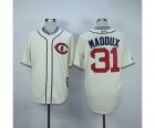 mlb jerseys chicago cubs #31 maddux cream[1929 m&n]