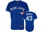 mlb jerseys toronto blue jays #43 dickey blue