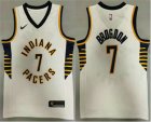 Mens Indiana Pacers #7 Malcolm Brogdon New White 2021 Nike