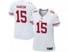 Women Nike San Francisco 49ers #15 Pierre Garcon Game White NFL Jersey