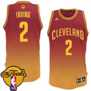 Men\'s Adidas Cleveland Cavaliers #2 Kyrie Irving Swingman Red Resonate Fashion 2016 The Finals Patch NBA Jersey