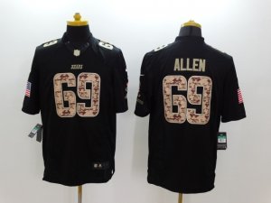 Nike Chicago Bears #69 allen Black Salute to Service Jerseys(Limited)