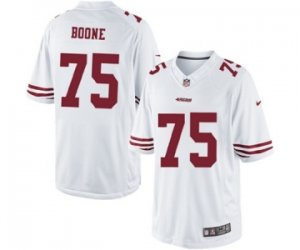 Men\'s Nike San Francisco 49ers #75 Alex Boone Limited White NFL Jersey