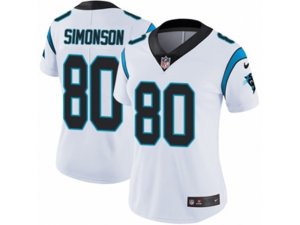 Women Nike Carolina Panthers #80 Scott Simonson Vapor Untouchable Limited White NFL Jersey