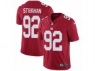 Mens Nike New York Giants #92 Michael Strahan Vapor Untouchable Limited Red Alternate NFL Jersey