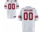 Men's Nike New York Giants Customized Game White Jerseys (S-4XL)