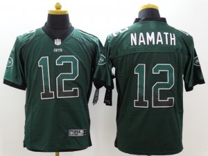 Nike New York Jets #12 Joe Namath green jerseys(Drift Fashion Elite)