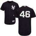Men's Majestic New York Yankees #46 Andy Pettitte Navy Flexbase Authentic Collection MLB Jersey