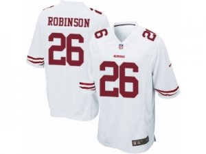 Mens Nike San Francisco 49ers #26 Rashard Robinson Game White NFL Jersey