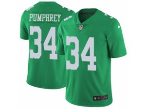 Nike Philadelphia Eagles #34 Donnel Pumphrey Limited Green Rush NFL Jersey