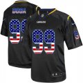 Nike San Diego Chargers #99 Joey Bosa Black Men Stitched NFL Elite USA Flag Fashion Jersey