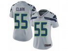 Women Nike Seattle Seahawks #55 Frank Clark Vapor Untouchable Limited Grey Alternate NFL Jersey