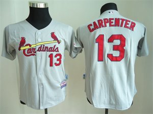 Youth mlb jerseys st. louis cardinals #13 carpenter Grey jersey